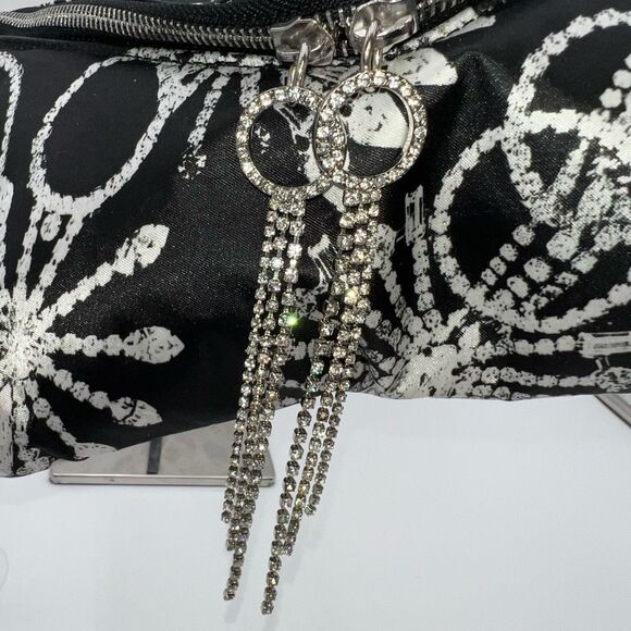 Erickson Beamon Satin and Rhinestoned Wristlet Pouch - Picture 3 of 8